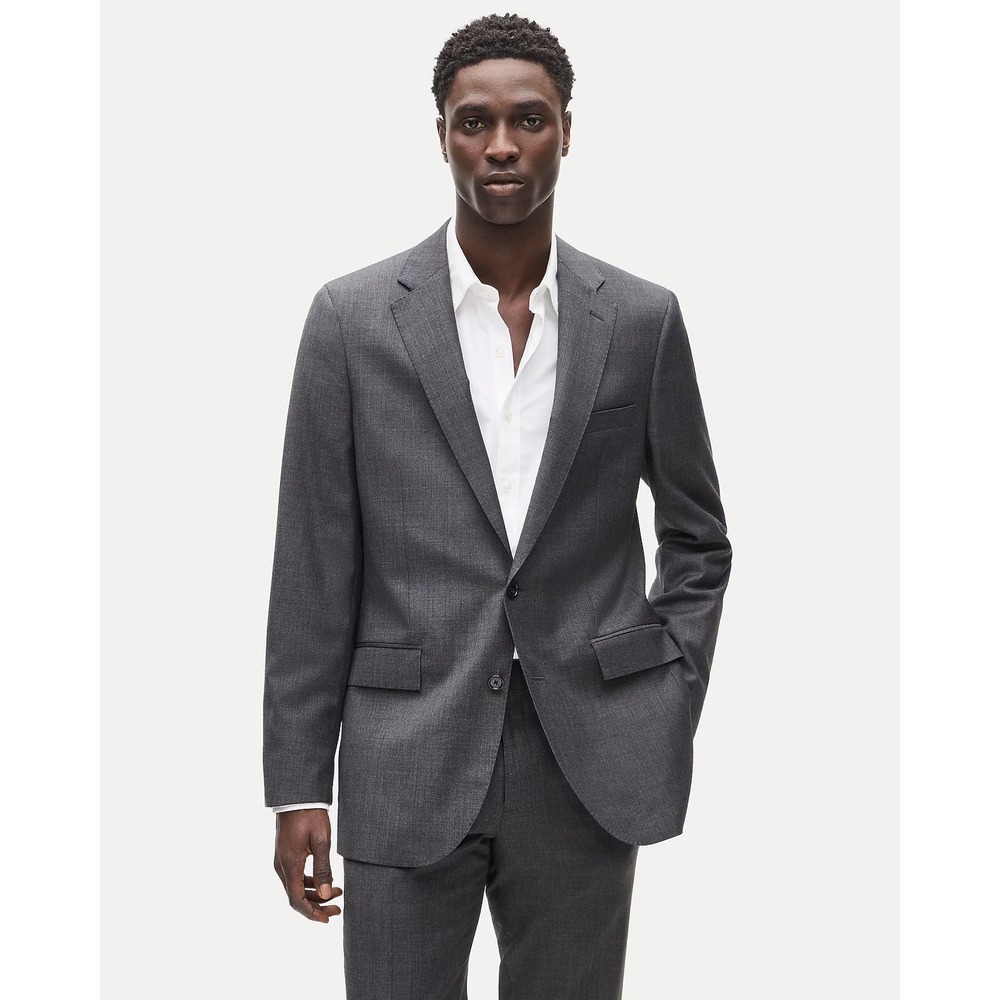 J.Crew Mens 34S Ludlow Suit Jacket Charcoal Italian Worsted Wool BZ634 New
